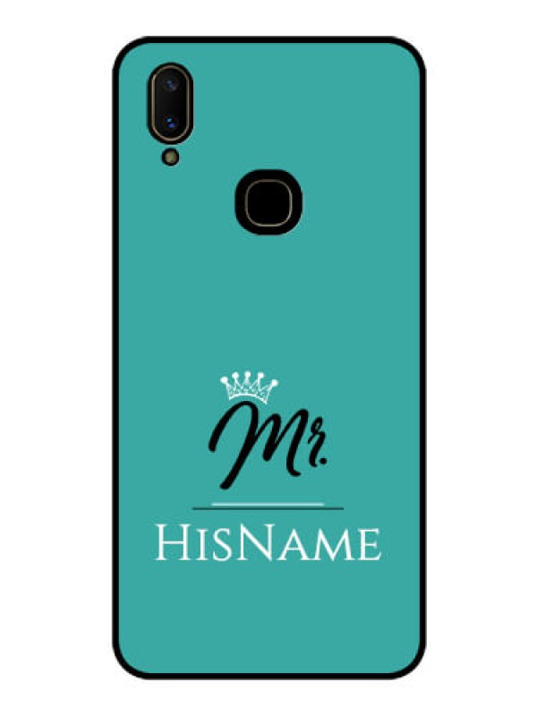 Custom Vivo V11 Custom Glass Phone Case Mr with Name
