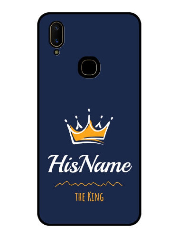 Custom Vivo V11 Glass Phone Case King with Name