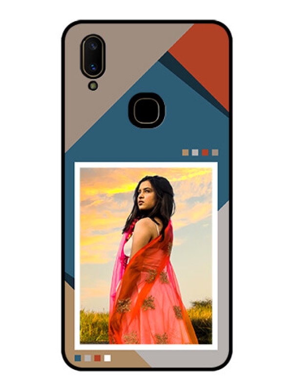Custom Vivo V11 Personalized Glass Phone Case - Retro color pallet Design