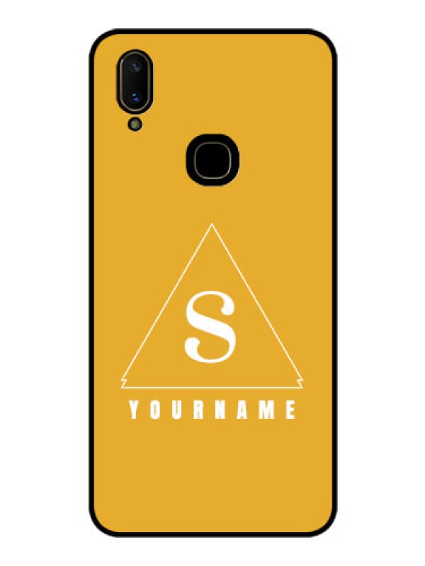 Custom Vivo V11 Personalized Glass Phone Case - simple triangle Design