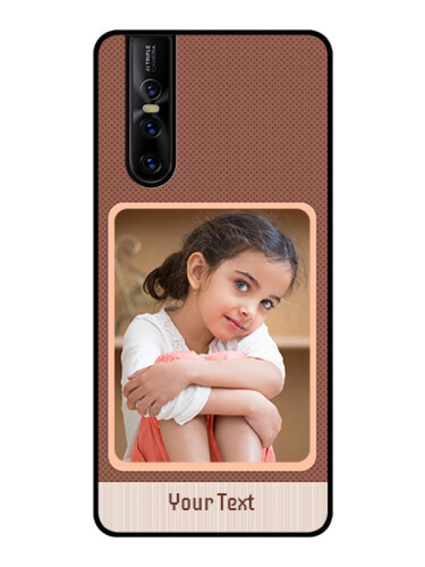 Custom Vivo V15 Pro Custom Glass Phone Case  - Simple Pic Upload Design