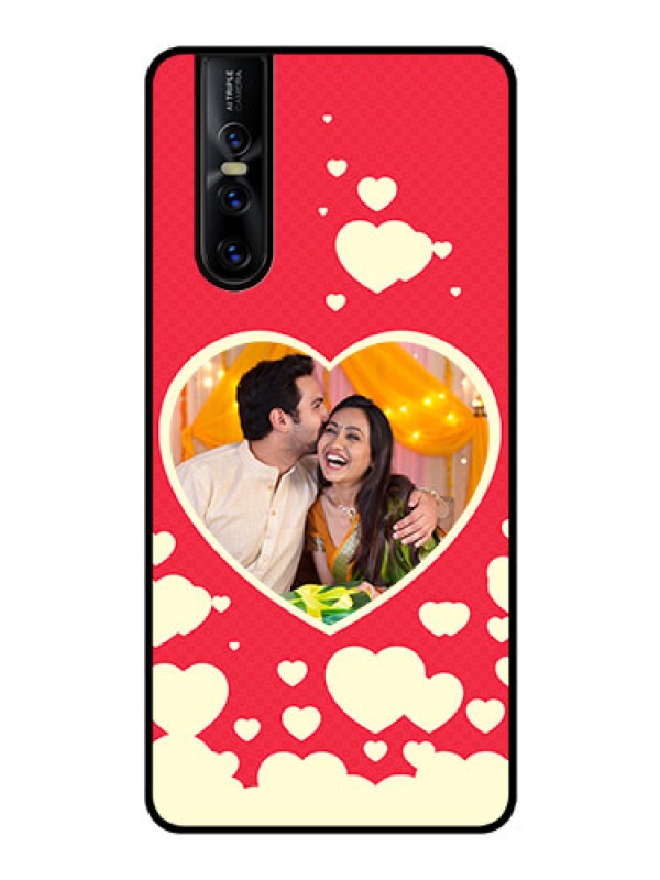 Custom Vivo V15 Pro Custom Glass Mobile Case  - Love Symbols Phone Cover Design