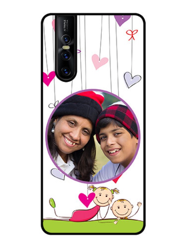 Custom Vivo V15 Pro Photo Printing on Glass Case  - Cute Kids Phone Case Design