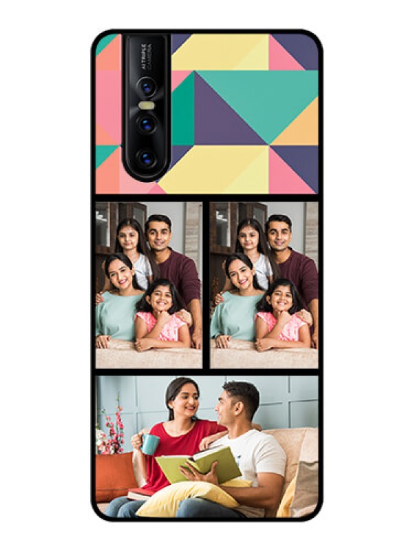 Custom Vivo V15 Pro Custom Glass Phone Case  - Bulk Pic Upload Design