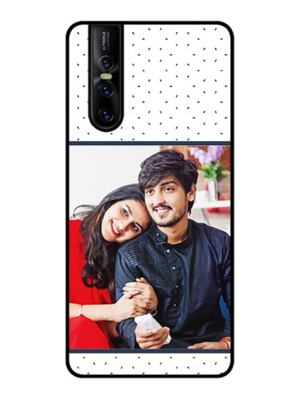 Custom Vivo V15 Pro Personalized Glass Phone Case  - Premium Dot Design
