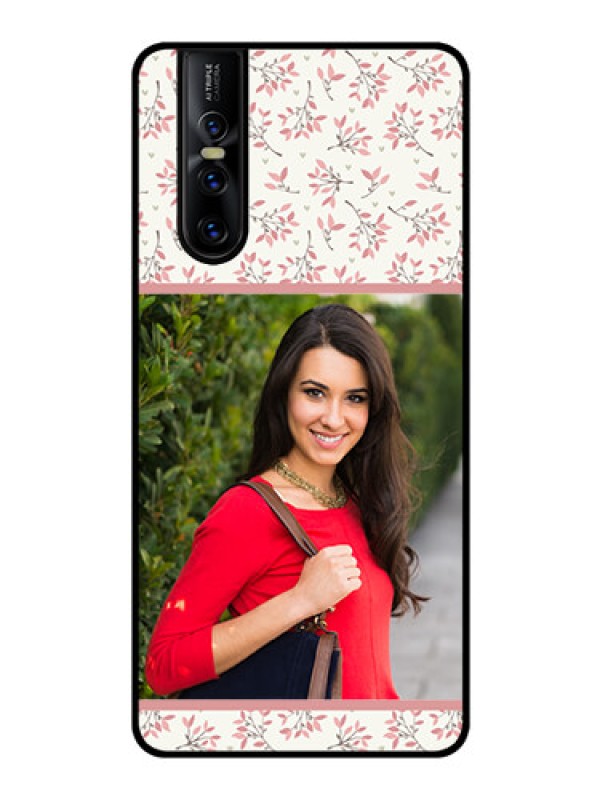 Custom Vivo V15 Pro Custom Glass Phone Case  - Premium Floral Design