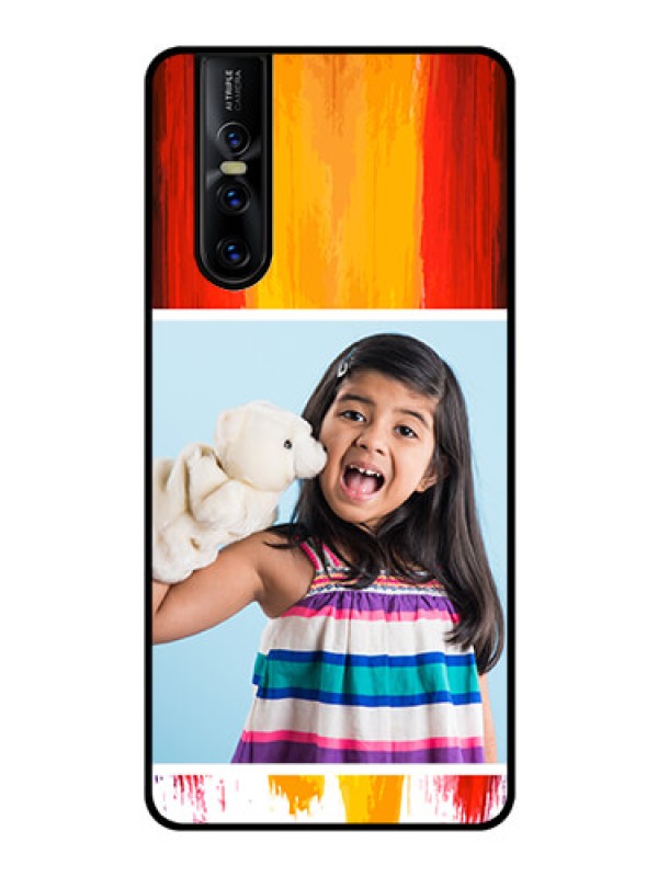 Custom Vivo V15 Pro Personalized Glass Phone Case  - Multi Color Design