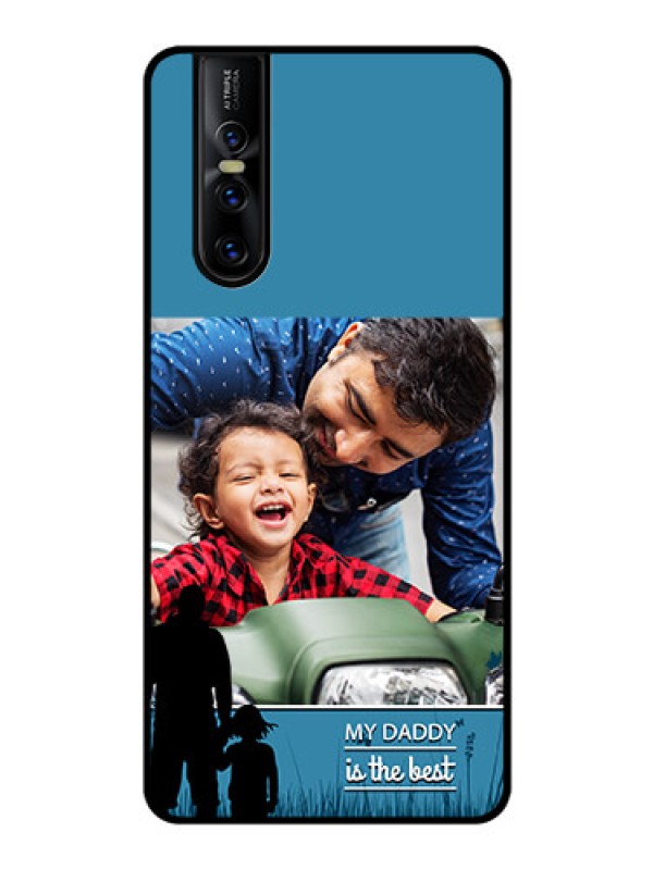 Custom Vivo V15 Pro Custom Glass Mobile Case  - Best dad design 