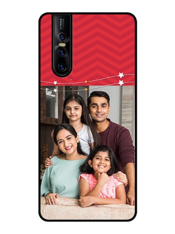 Custom Vivo V15 Pro Personalized Glass Phone Case  - Happy Family Design