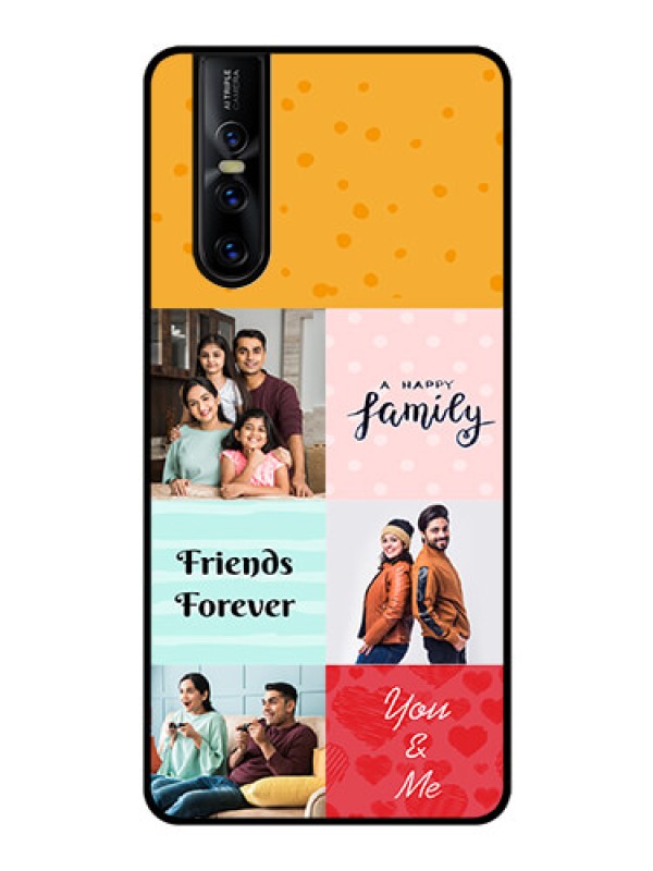 Custom Vivo V15 Pro Personalized Glass Phone Case  - Images with Quotes Design