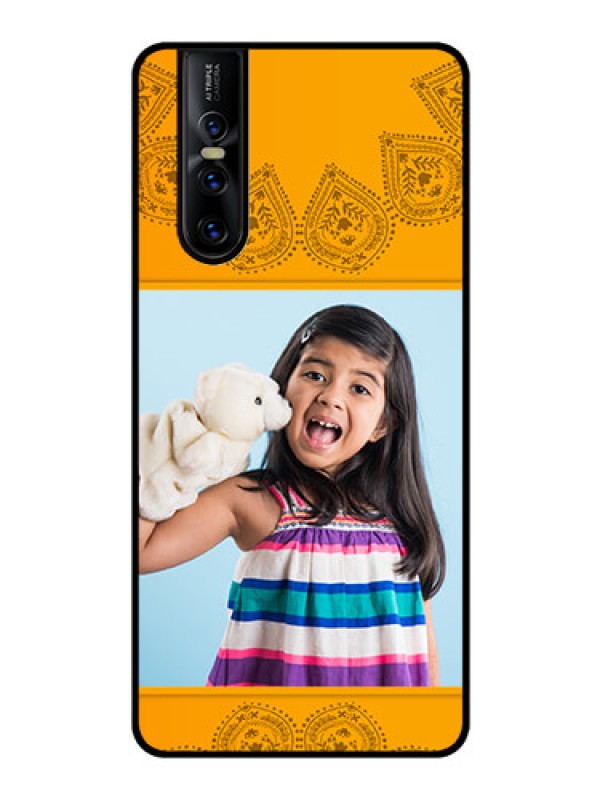 Custom Vivo V15 Pro Personalized Glass Phone Case  - Photo Wedding Design 