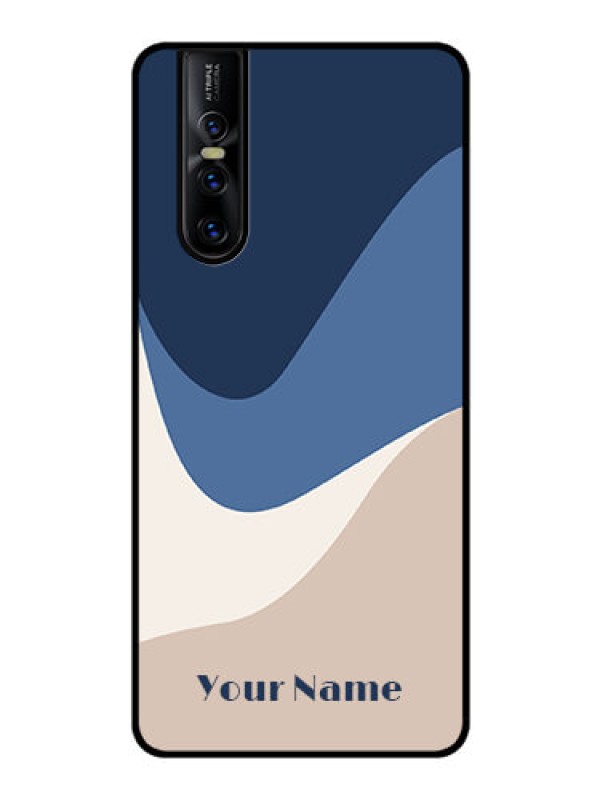 Custom Vivo V15 Pro Custom Glass Phone Case - Abstract Drip Art Design