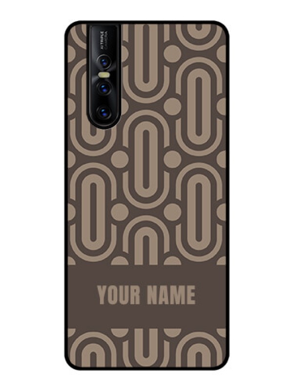 Custom Vivo V15 Pro Custom Glass Phone Case - Captivating Zero Pattern Design
