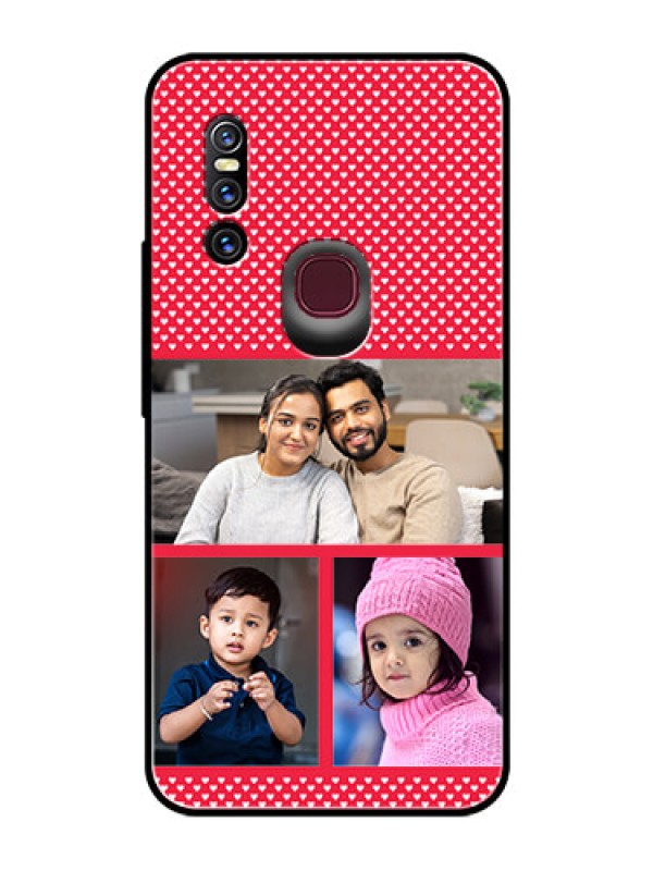 Custom Vivo V15 Personalized Glass Phone Case  - Bulk Pic Upload Design