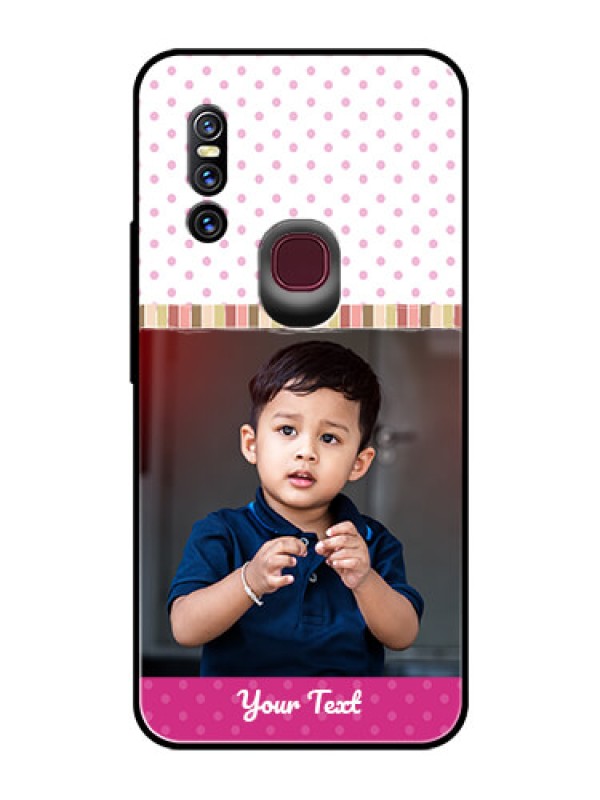 Custom Vivo V15 Photo Printing on Glass Case  - Cute Girls Cover Design