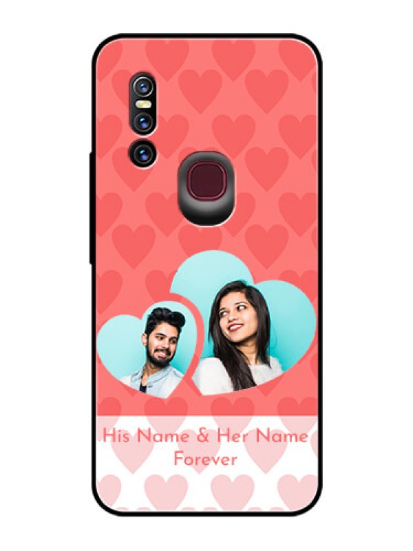 Custom Vivo V15 Personalized Glass Phone Case  - Couple Pic Upload Design