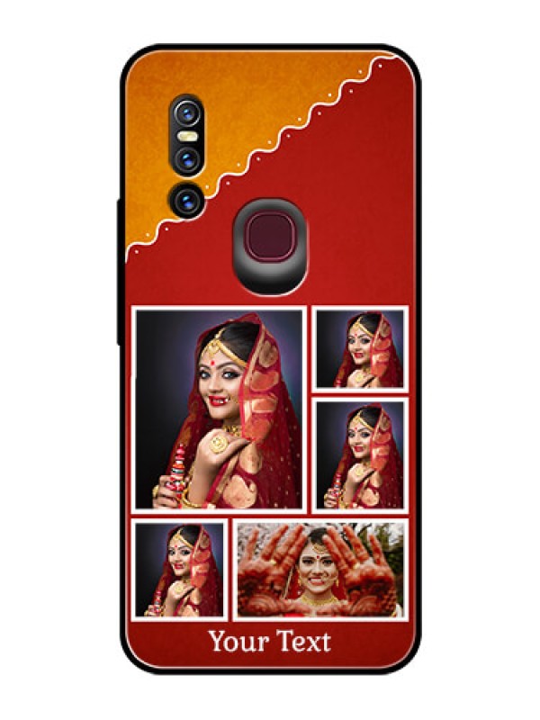 Custom Vivo V15 Personalized Glass Phone Case  - Wedding Pic Upload Design
