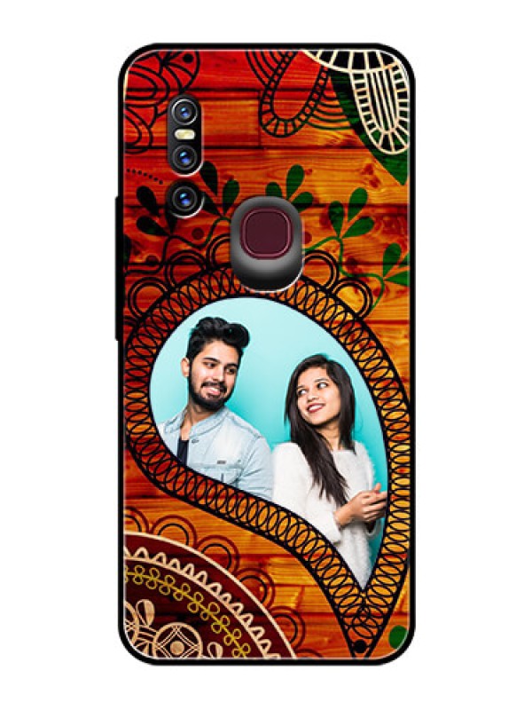 Custom Vivo V15 Personalized Glass Phone Case  - Abstract Colorful Design