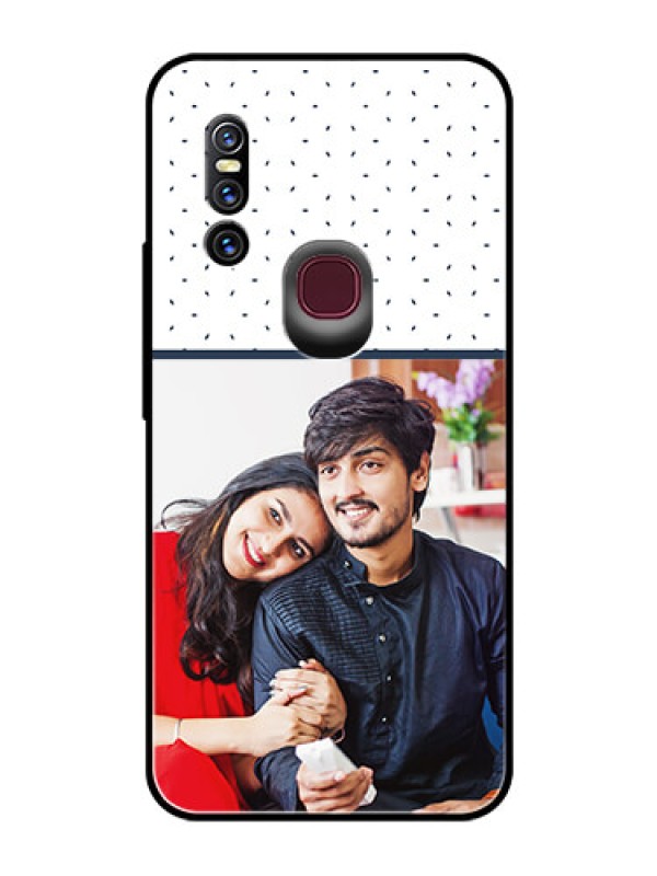 Custom Vivo V15 Personalized Glass Phone Case  - Premium Dot Design