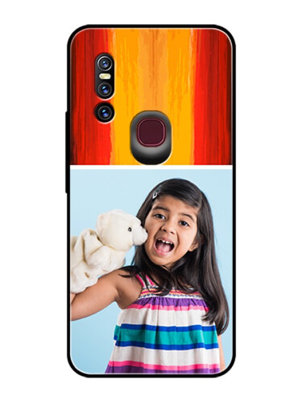 Custom Vivo V15 Personalized Glass Phone Case  - Multi Color Design