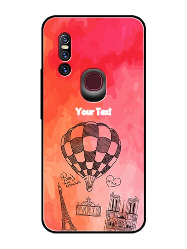 Custom Vivo V15 Custom Glass Phone Case  - Paris Theme Design