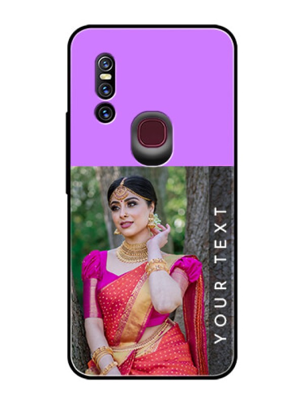 Custom Vivo V15 Custom Glass Mobile Case  - Birthday Icons Design