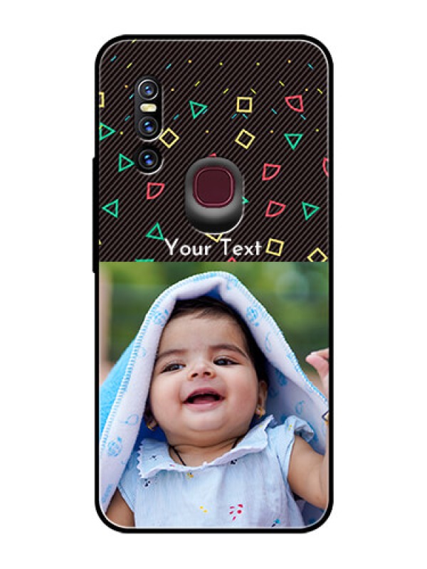 Custom Vivo V15 Custom Glass Phone Case  - with confetti birthday design