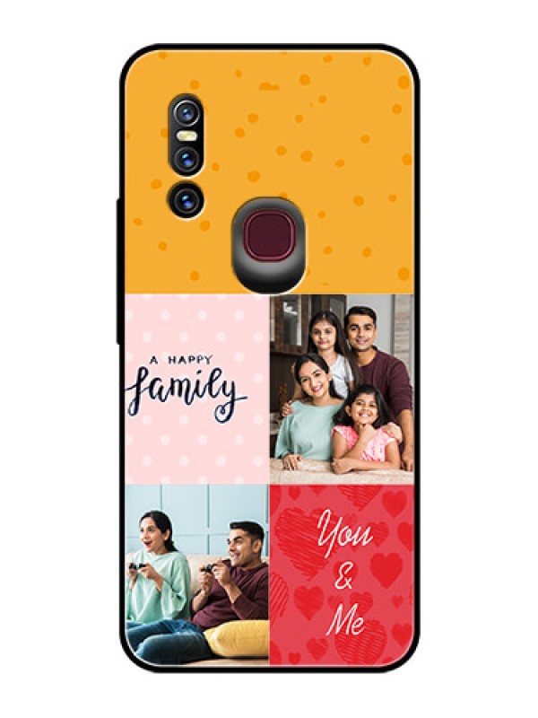 Custom Vivo V15 Personalized Glass Phone Case  - Images with Quotes Design