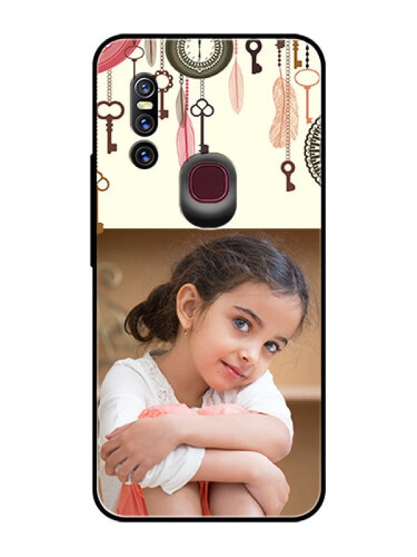 Custom Vivo V15 Custom Glass Mobile Case  - Boho Style Design