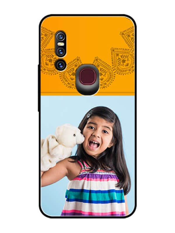 Custom Vivo V15 Personalized Glass Phone Case  - Photo Wedding Design 