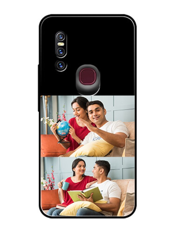 Custom Vivo V15 2 Images on Glass Phone Cover