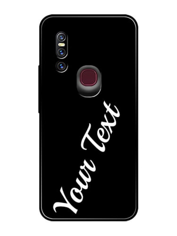 Custom Vivo V15 Custom Glass Mobile Cover with Your Name