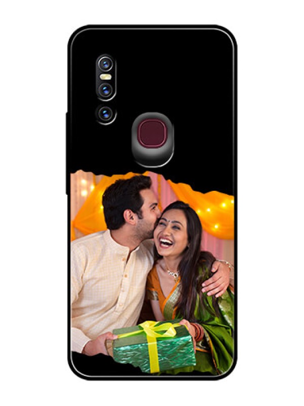 Custom Vivo V15 Custom Glass Phone Case - Tear-off Design