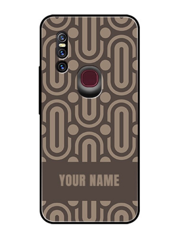 Custom Vivo V15 Custom Glass Phone Case - Captivating Zero Pattern Design