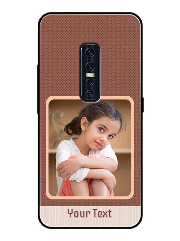 Custom Vivo V17 Pro Custom Glass Phone Case  - Simple Pic Upload Design