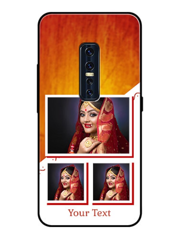 Custom Vivo V17 Pro Custom Glass Phone Case  - Wedding Memories Design  