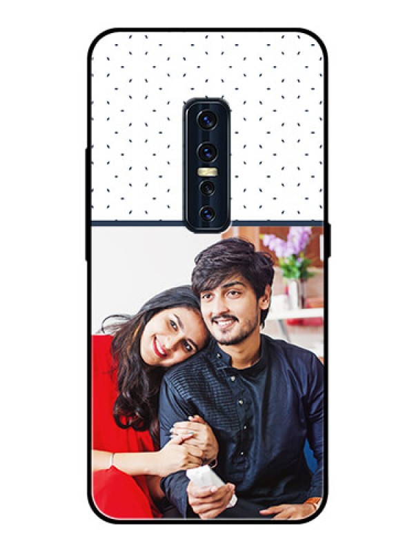 Custom Vivo V17 Pro Personalized Glass Phone Case  - Premium Dot Design