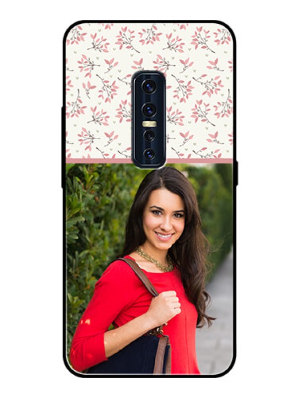 Custom Vivo V17 Pro Custom Glass Phone Case  - Premium Floral Design