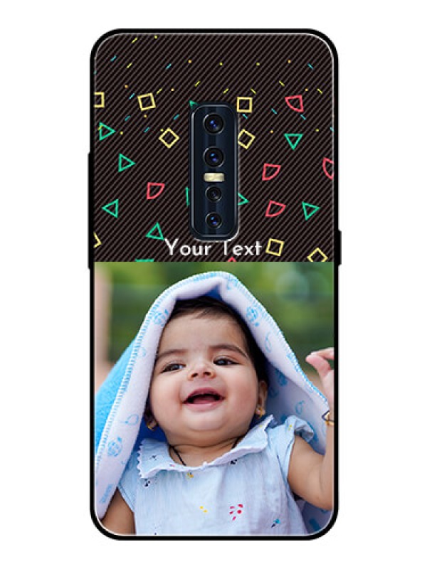 Custom Vivo V17 Pro Custom Glass Phone Case  - with confetti birthday design