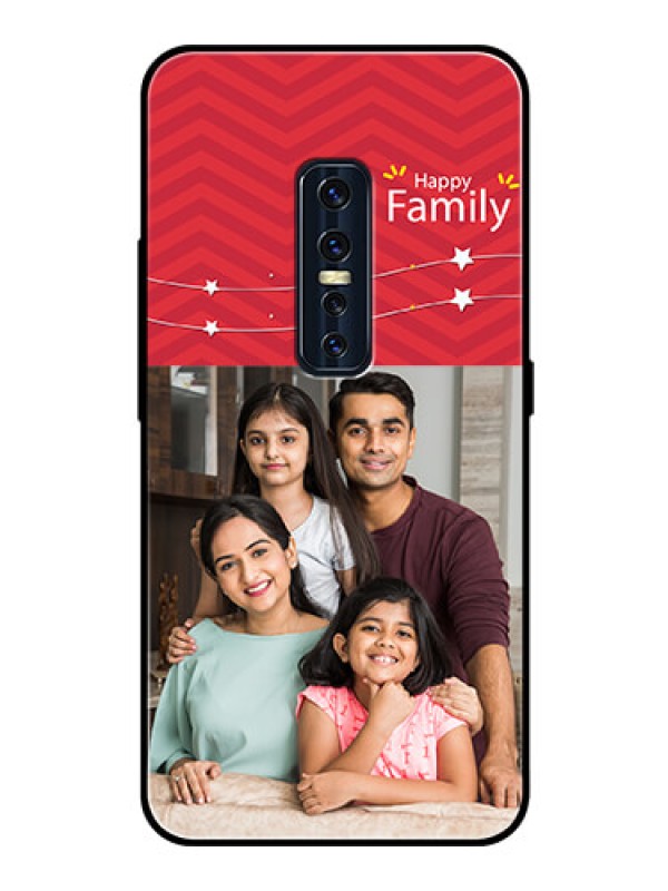 Custom Vivo V17 Pro Personalized Glass Phone Case  - Happy Family Design