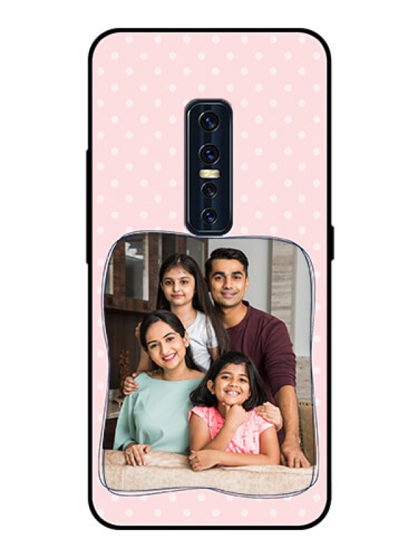 Custom Vivo V17 Pro Custom Glass Phone Case  - Family with Dots Design