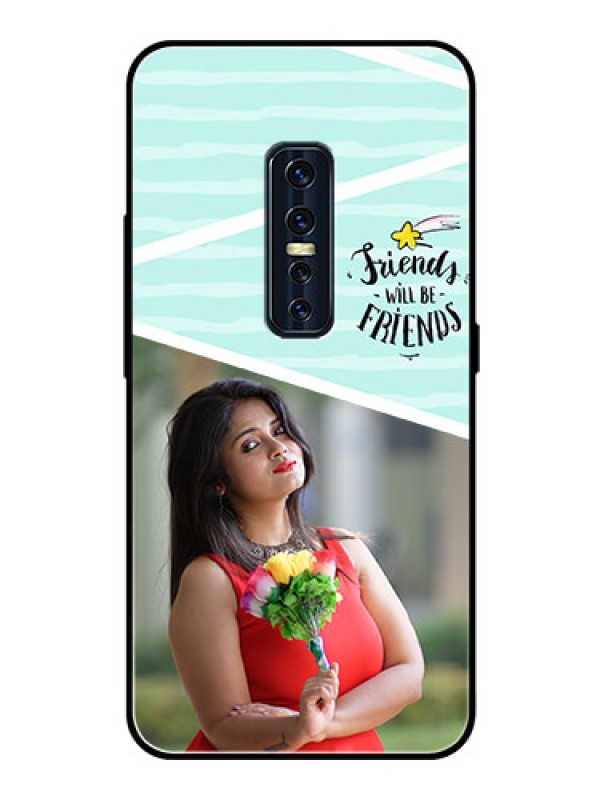 Custom Vivo V17 Pro Custom Glass Phone Case  - Friends Picture Icon Design