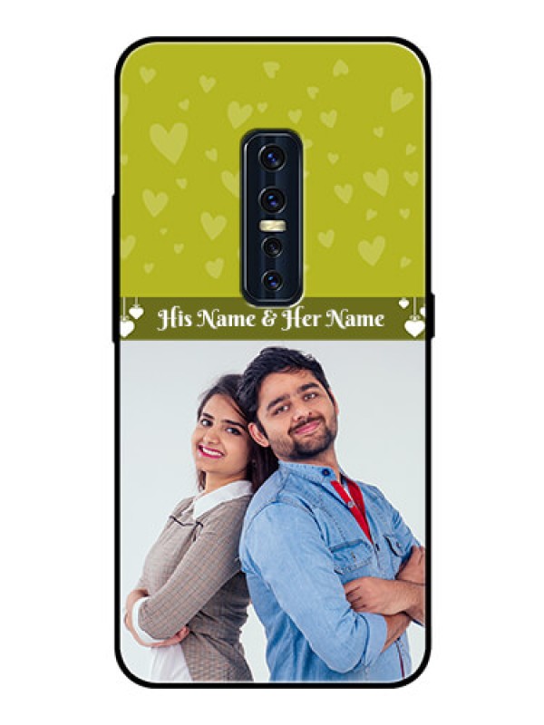 Custom Vivo V17 Pro Custom Glass Phone Case  - You & Me Heart Design