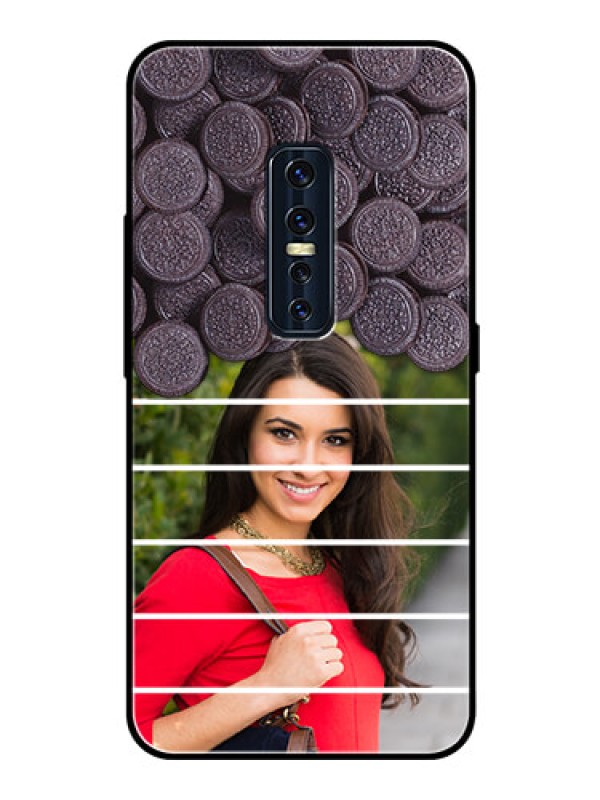 Custom Vivo V17 Pro Custom Glass Phone Case  - with Oreo Biscuit Design