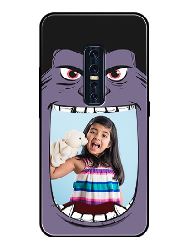 Custom Vivo V17 Pro Custom Glass Phone Case  - Angry Monster Design