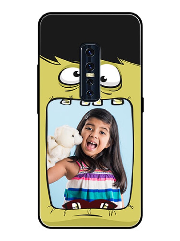 Custom Vivo V17 Pro Personalized Glass Phone Case  - Cartoon monster back case Design