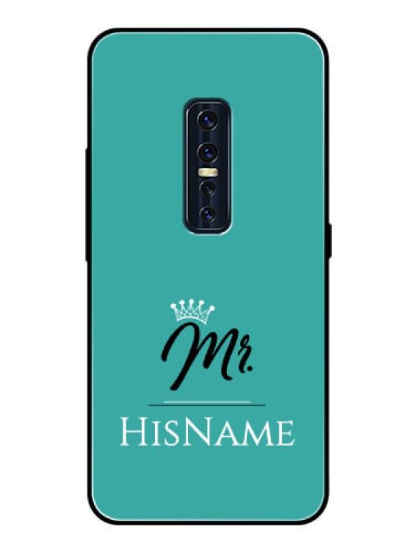 Custom Vivo V17 Pro Custom Glass Phone Case Mr with Name