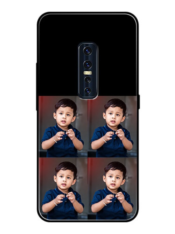 Custom Vivo V17 Pro 4 Image Holder on Glass Mobile Cover