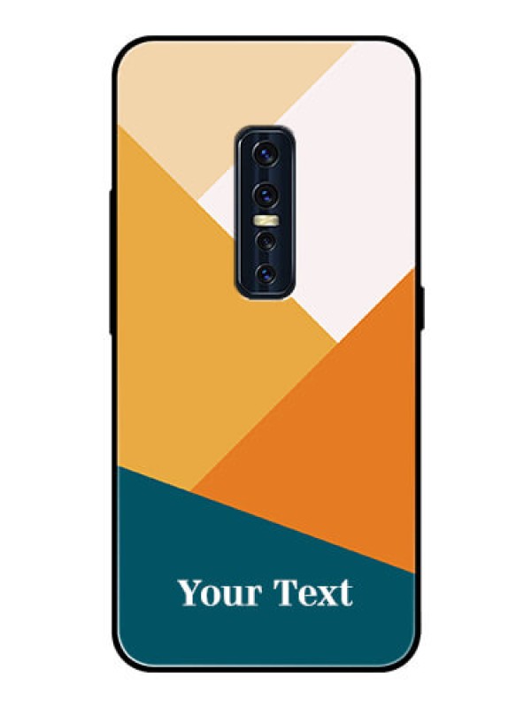 Custom Vivo V17 Pro Personalized Glass Phone Case - Stacked Multi-colour Design