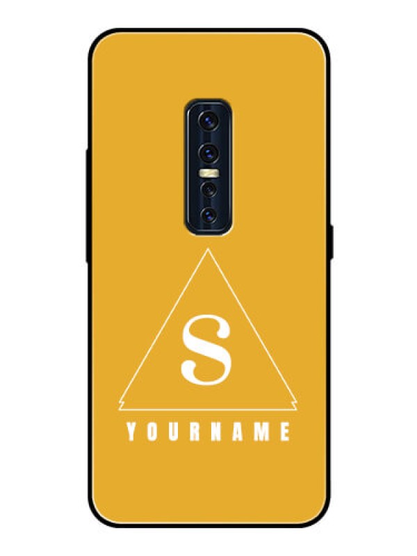 Custom Vivo V17 Pro Personalized Glass Phone Case - simple triangle Design